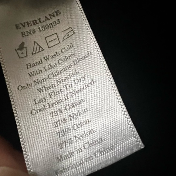 Everlane Black The Texture Cotton Chunky Rib Knit Cardigan Small - Picture 6 of 8